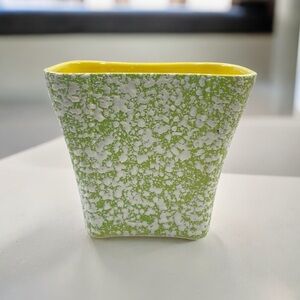 Vintage Pinched Lip Splatter Vase